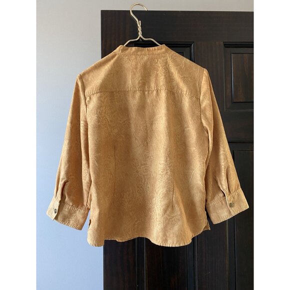 Golden Yellow Christopher Banks Blouse Size M - Picture 3 of 7